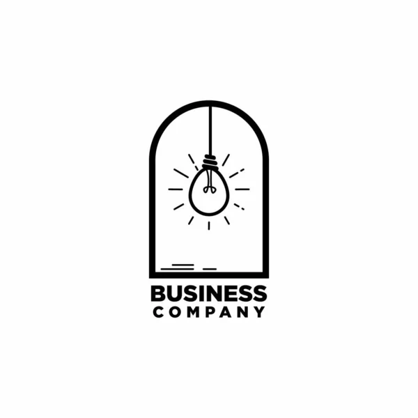 Glühbirne Logo Design Vektor Kreative Und Intelligente Logo Design Konzept — Stockvektor