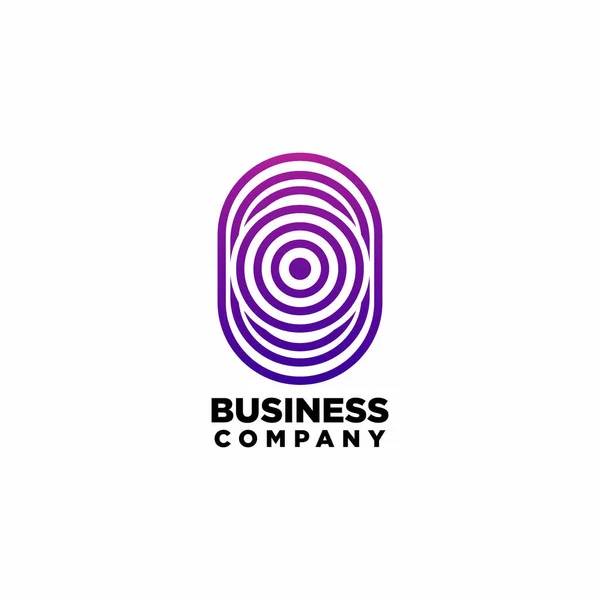 Középső Cél Logó Design Vektor Business Logo Design — Stock Vector