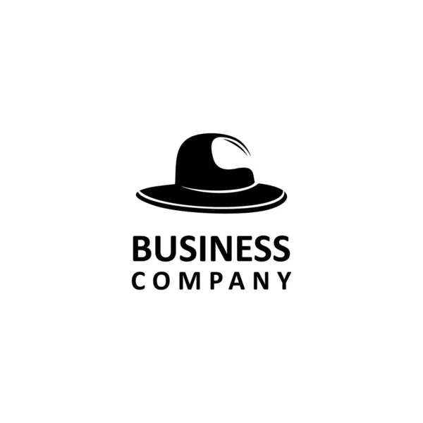 帽子のロゴデザインベクトルファッションとスタイルのロゴデザイン縫製会社のロゴ — ストックベクタ