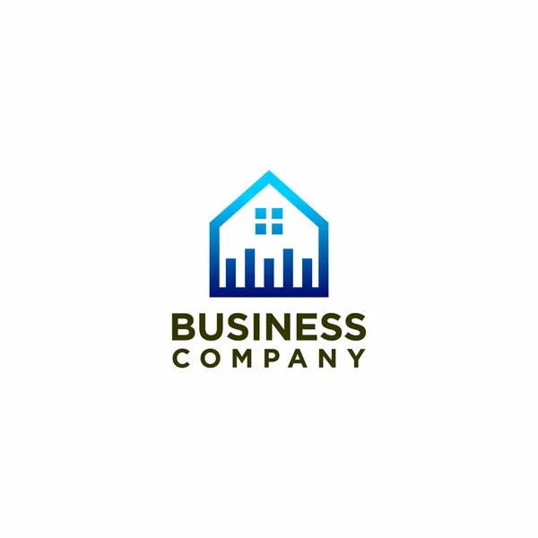 Housing Business Logo Design Vector Construction Building Logo Design Concept — Vetor de Stock