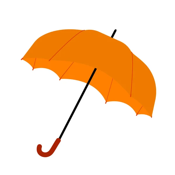 Cute Orange Sun Rain Umbrella — ストックベクタ