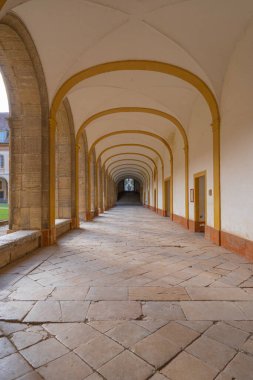 Cluny, Fransa - 08 28 2021: Cluny Manastırı 'ndan görüntü