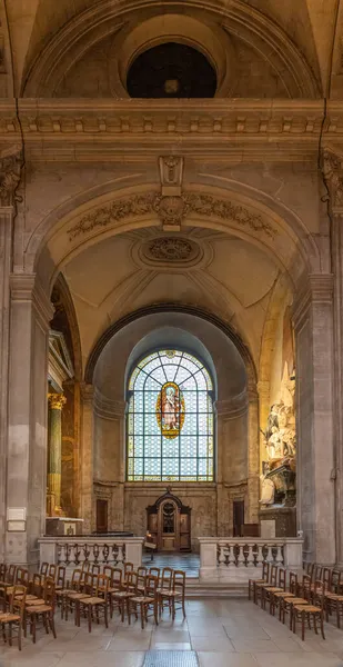 Париж Франція 2021 Сен Жермен Прес Район Всередині Церкви Святого — стокове фото