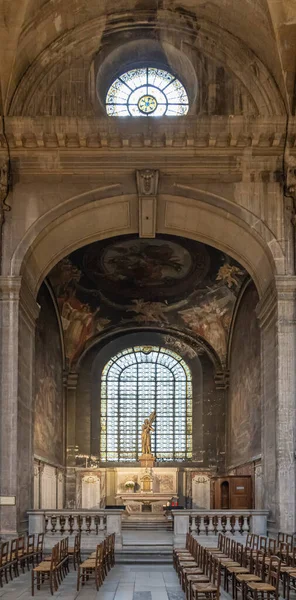 Paris Franța 2021 Districtul Saint Germain Des Pres Vedere Biserica — Fotografie, imagine de stoc