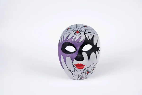 Paris França 2021 Packshot Masked Woman Uma Máscara Colorida Com — Fotografia de Stock
