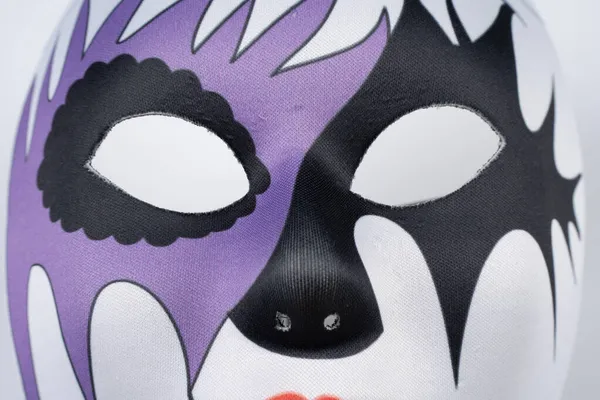 Paris França 2021 Packshot Masked Woman Uma Máscara Colorida Com — Fotografia de Stock