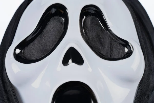 Paris France 2021 Packshot Masked Woman Black White Scream Mask Stock Image