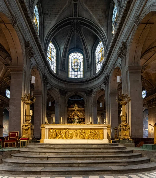 París Francia 2021 Saint Germain Des Pres Vista Interior Iglesia — Foto de Stock