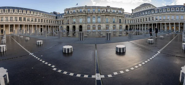 Paříž Francie 2021 Sloupce Vstup Domaine National Palais Royal — Stock fotografie