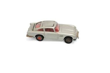 still life. Studio shot of James Bond Aston Martin DB5 car