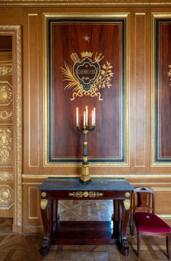 Hotel de la Marine. Altın galeri ve savaş limanlarının manzarası