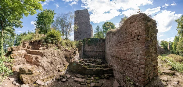 Widok Ruiny Zamku Haut Barr — Zdjęcie stockowe