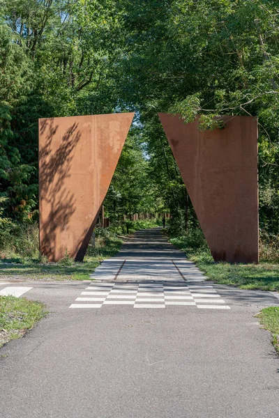 Camino Las Carreras Vista Puerta Vía Verde — Foto de Stock