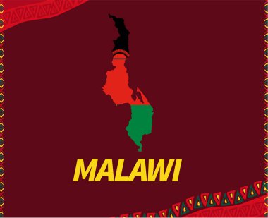 Kamerun 2021 Malawi Harita Tasarım Grubu B Afrika Kupası Futbol Takımı Vektör Resimleri