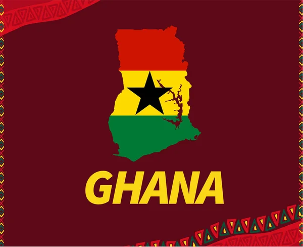 Kan Kamerun 2021 Ghana Karta Grupp Afrikanska Cup Fotboll Lag — Stock vektor
