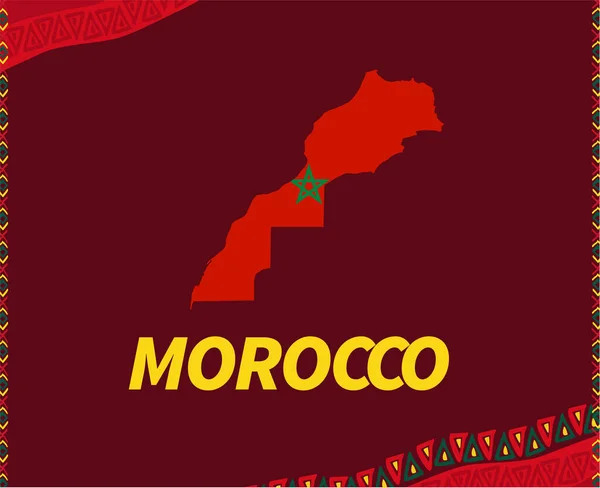 Can Cameroon 2021 Morocco Map Design Group Cup Football Teams — стоковий вектор