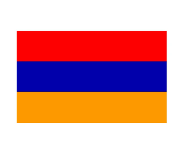 Armenië Vlag Nationaal Europa Embleem Symbool Pictogram Vectorillustratie Abstract Design — Stockvector