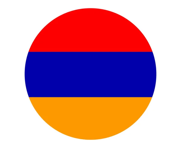 Armenien Flagge Nationales Europa Emblem Ikone Vektor Illustration Abstraktes Design — Stockvektor