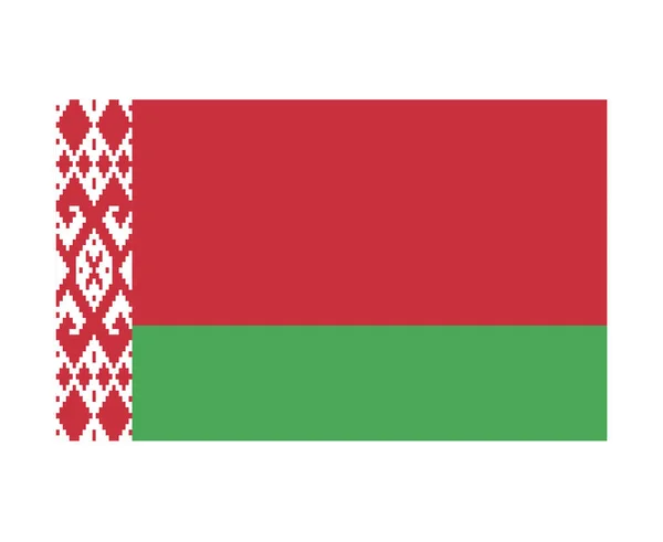 Belarus Bandeira National Europe Emblem Ribbon Icon Ilustração Vetor Elemento — Vetor de Stock