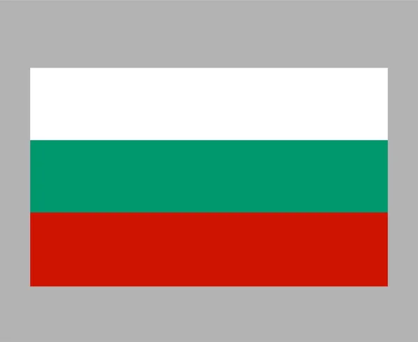 Bulgarien Flagge Nationales Europa Emblem Symbol Ikone Vektor Illustration Abstraktes — Stockvektor
