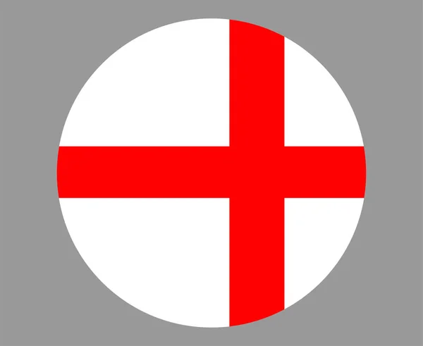 Inghilterra Bandiera Europa Nazionale Emblema Icona Vettoriale Illustrazione Elemento Design — Vettoriale Stock
