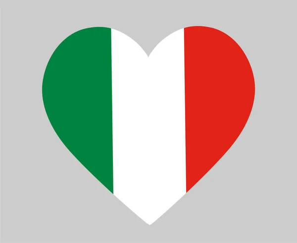 Bandeira National Europe Emblem Heart Icon Vector Illustration Elemento Design —  Vetores de Stock