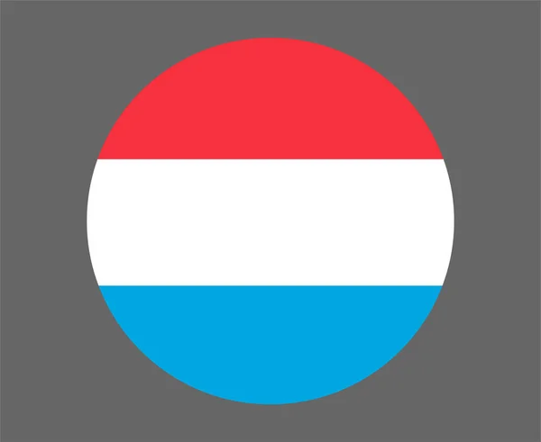 Σημαία Λουξεμβούργου Εθνική Ευρώπη Emblem Εικονογράφηση Διάνυσμα Αφηρημένη Σχεδίαση Στοιχείο — Διανυσματικό Αρχείο