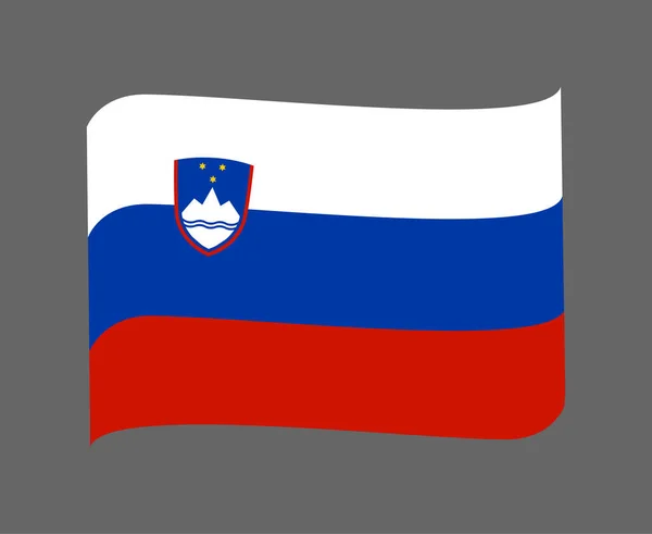 Bandera National Europe Emblem Ribbon Icono Vector Ilustración Elemento Diseño — Archivo Imágenes Vectoriales