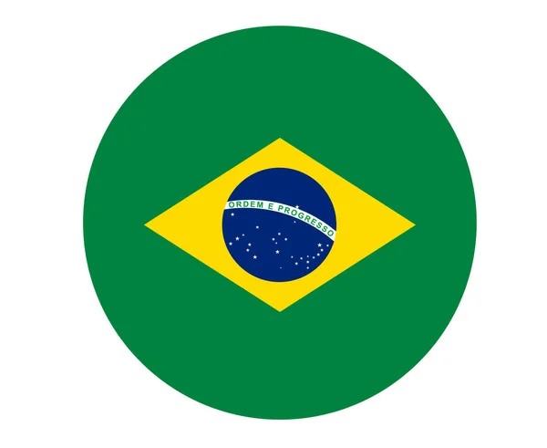 Bandeira Brasil National Europe Emblema Ícone Ilustração Vetor Elemento Design —  Vetores de Stock