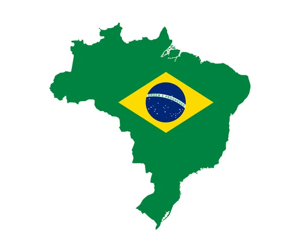 ブラジル国旗国家ヨーロッパエンブレムマップアイコンベクトルイラストアブストラクトデザイン要素 — ストックベクタ