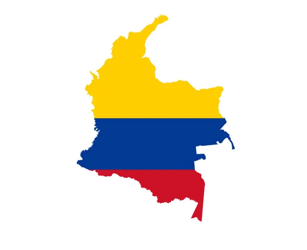 Bandera Colombia Mapa Del Emblema Europa Nacional Icono Vector Ilustración — Archivo Imágenes Vectoriales