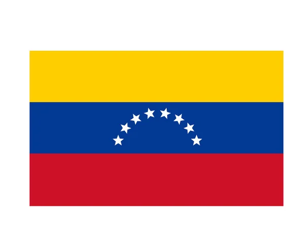 Bandera Venezuela Símbolo Emblema Europa Nacional Icono Vector Ilustración Elemento — Archivo Imágenes Vectoriales
