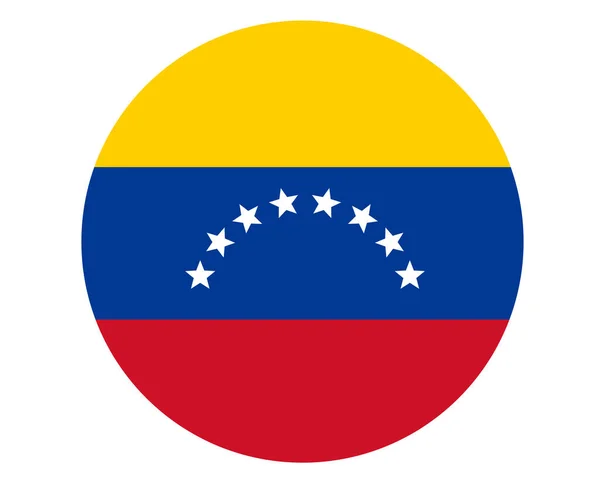 Venezuela Bandera National Europe Emblema Icono Vector Ilustración Elemento Diseño — Archivo Imágenes Vectoriales