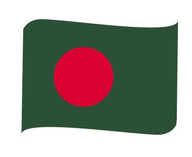 Bangladeş Ulusal Asya Bayrağı Amblem Simgesi Simge Vektör Çizimi Soyut Tasarım Elemanı