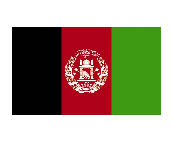Afghánistán Vlajka Národní Asie Symbol Symbol Ikona Vektor Ilustrace Abstraktní — Stockový vektor