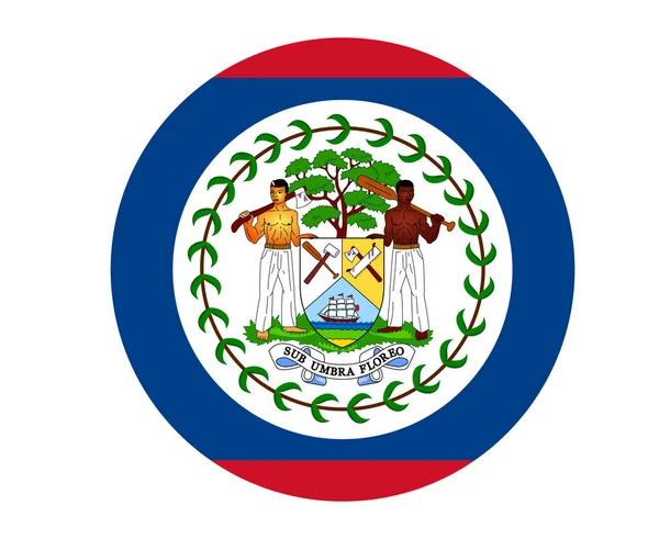 Belize Bandeira National Ásia Emblema Ícone Ilustração Vetor Elemento Design — Vetor de Stock