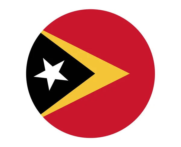 Σημαία Ανατολικού Τιμόρ Εθνική Ασία Emblem Εικονίδιο Διανυσματική Απεικόνιση Αφηρημένο — Διανυσματικό Αρχείο