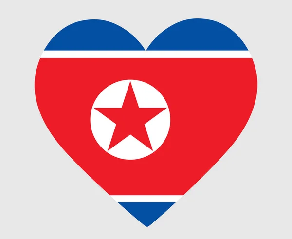 朝鲜国旗亚洲国徽心形图标矢量图解摘要设计元素 — 图库矢量图片