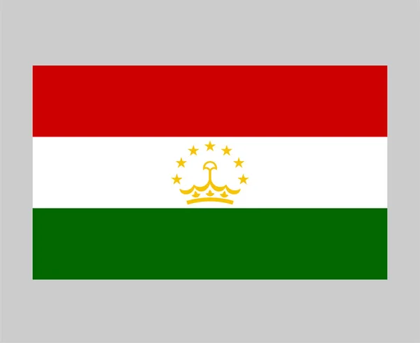 Tádžikistán Vlajka Národní Asie Symbol Symbol Ikona Vektor Ilustrace Abstraktní — Stockový vektor