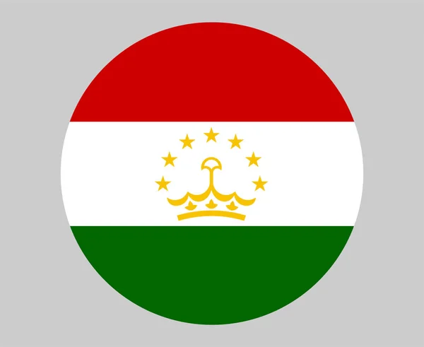 Tádžikistán Vlajka Národní Asie Symbol Ikona Vektor Ilustrace Abstraktní Design — Stockový vektor