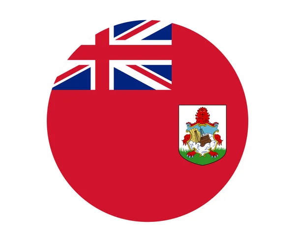 Drapeau Des Bermudes Emblème National Amérique Nord Illustration Vectorielle Illustration — Image vectorielle
