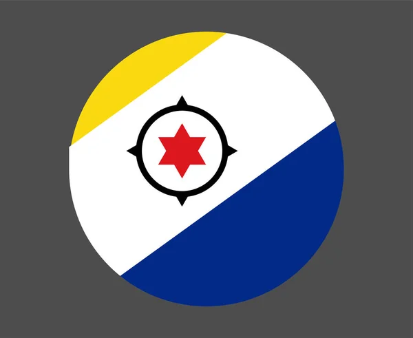 Bandeira Bonaire National North America Emblema Ícone Ilustração Vetor Elemento — Vetor de Stock