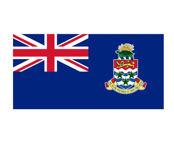 Bandeira Das Ilhas Cayman National North America Emblema Símbolo Ícone — Vetor de Stock