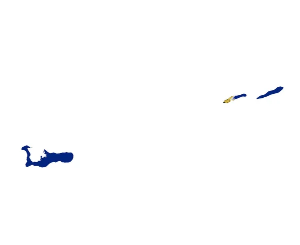Kaaimaneilanden Vlag Nationaal Noord Amerika Embleem Kaart Pictogram Vector Illustratie — Stockvector
