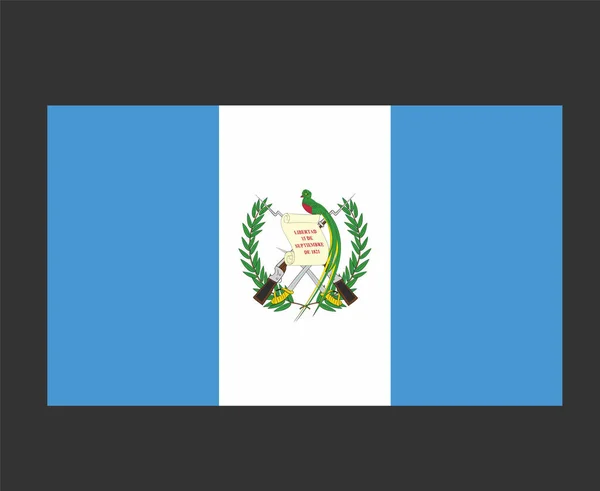 Bandera Guatemala Símbolo Emblema América Del Norte Icono Vector Ilustración — Archivo Imágenes Vectoriales