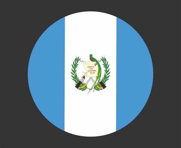 Guatemala Flagga Nationell Nord Amerika Emblem Ikon Vektor Illustration Abstrakt — Stock vektor