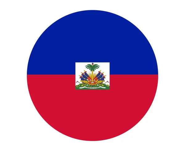 Haiti Flagga National North America Emblem Ikon Vektor Illustration Abstrakt — Stock vektor