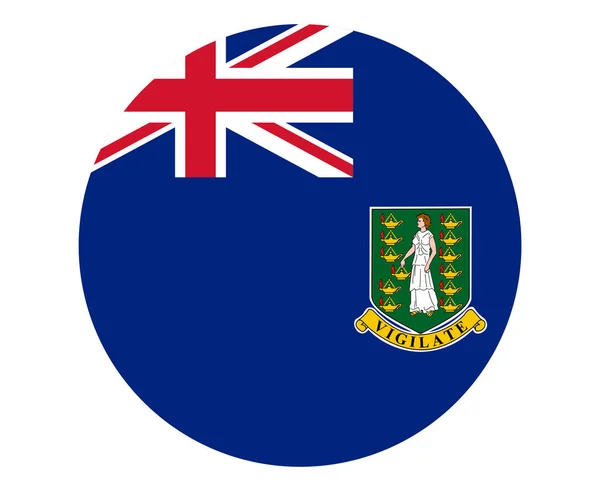 Drapeau Des Îles Vierges Britanniques Emblème National Amérique Nord Illustration — Image vectorielle