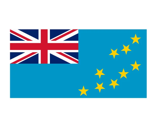 图瓦卢国旗大洋洲标志图标矢量图解摘要设计元素 — 图库矢量图片