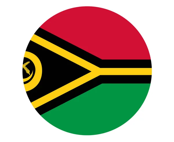 Vanuatu Vlag Nationale Oceanië Embleem Ikoon Vector Illustratie Abstract Design — Stockvector